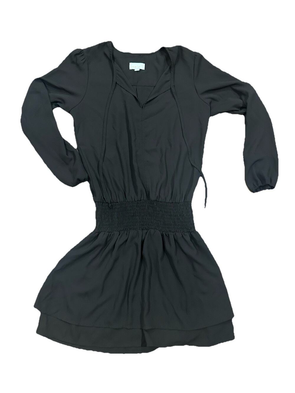 Veronica M Women's Black Dress Casual Boho Chic - Sz Small